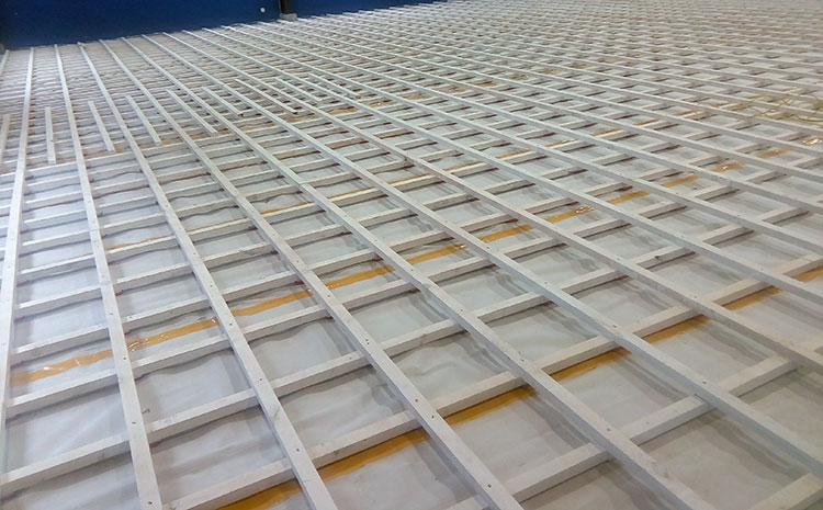 訓(xùn)練館體育館木地板結(jié)構(gòu)