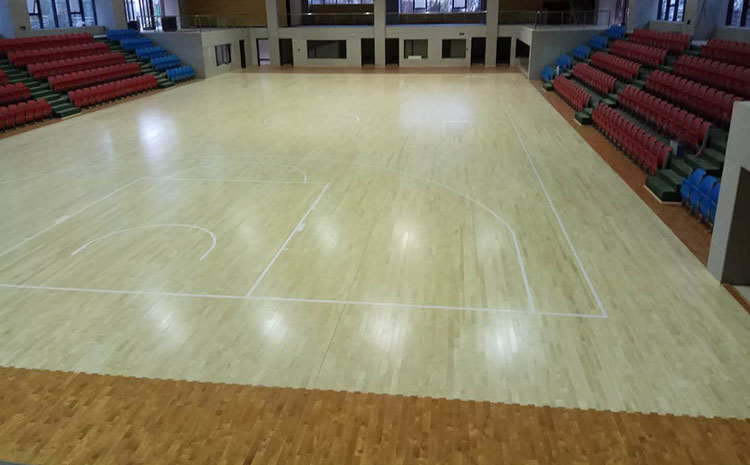 湖南實木運動地板怎么安裝