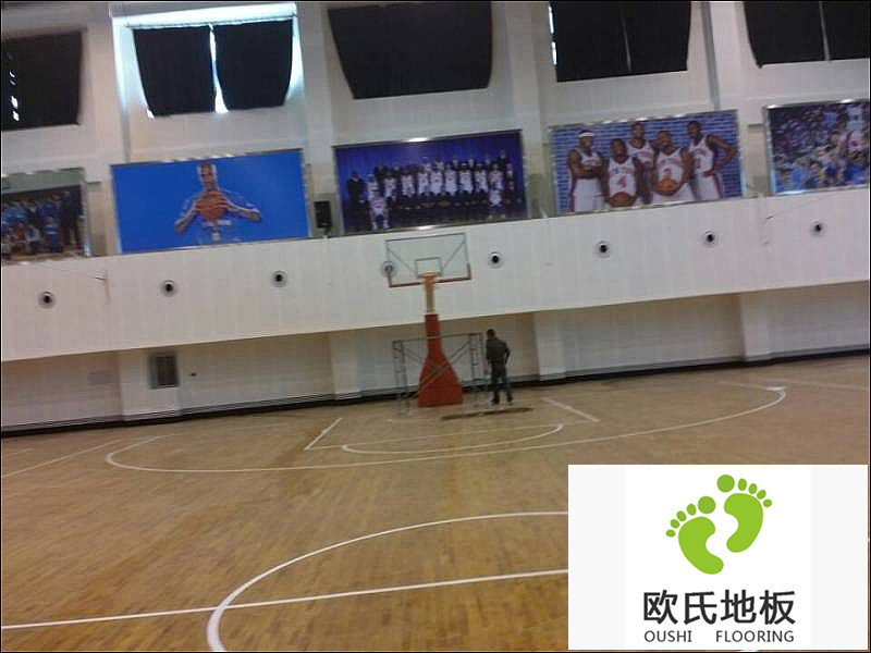 籃球木地板安裝完畢之后，如何進(jìn)行劃線